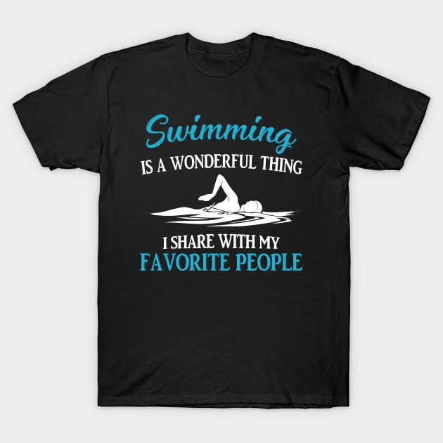 Swimming Is A Wonderful Thing T-Shirt by Terryeare